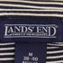 ランズエンド LANDS END ボーダー コットン ポロシャツ メンズ import:M