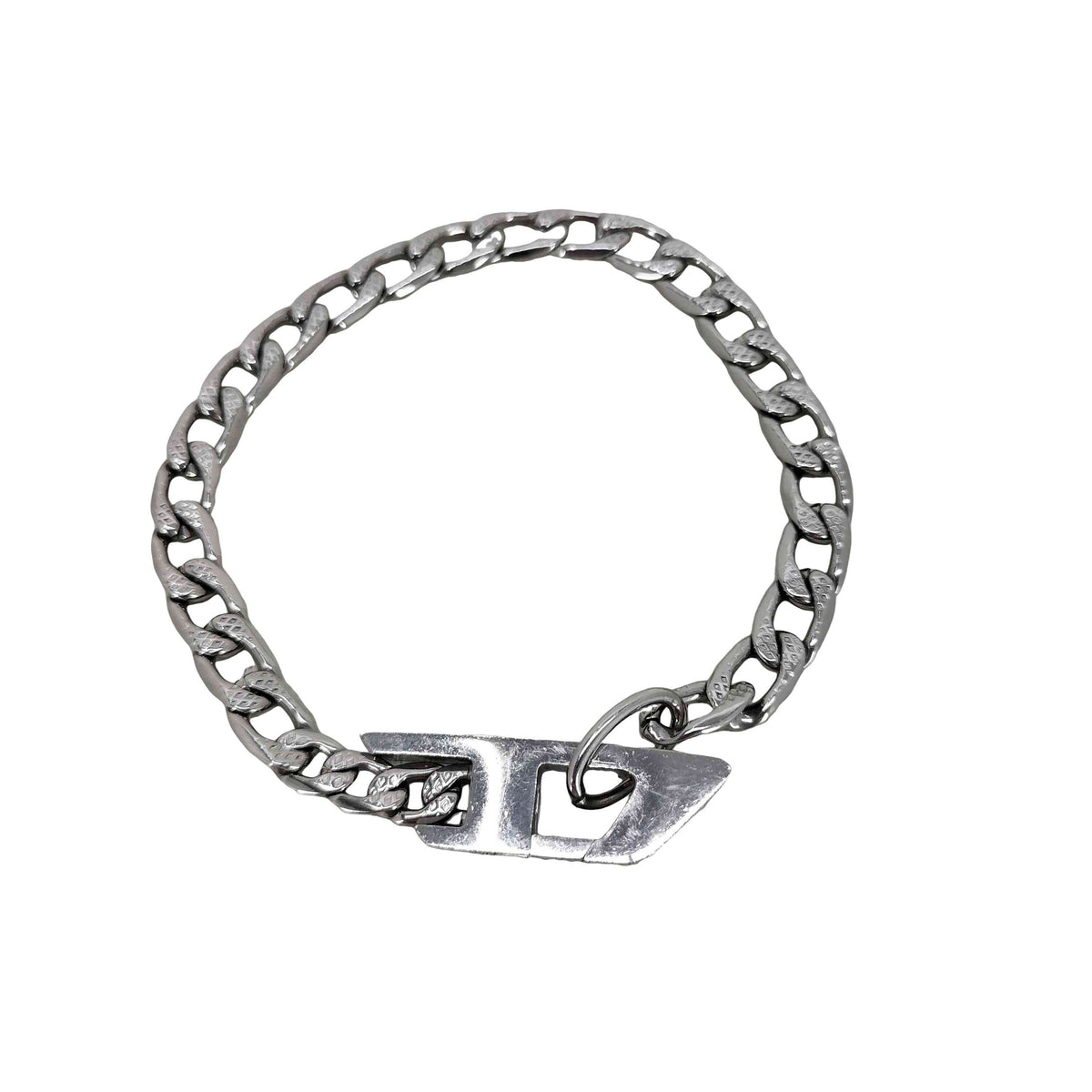DIESEL ステンレスチェーンブレスレット ディーゼル DIESEL ステンレススティールチェーンブレスレット