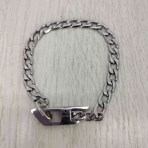 ディーゼル DIESEL ステンレススティールチェーンブレスレット Stainless steel chain bracelet メンズ