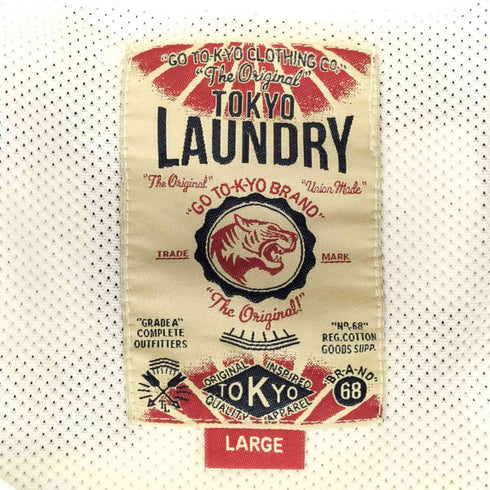 メッシュ プリントゲームシャツ メンズ L