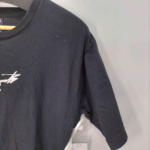 ヨウジヤマモト Yohji Yamamoto WILD SIDE ロゴプリント サイドジップクルーネックTシャツ メンズ 2