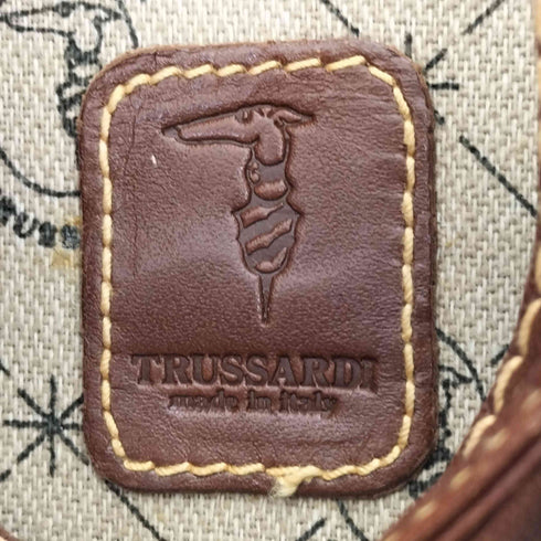 トラサルディ TRUSSARDI ポーチ付き レザー 巾着 ショルダーバッグ レディース