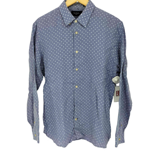 ポールスミスジーンズ Paul Smith JEANS リネン100 ドット柄 長袖シャツ メンズ JPN:M