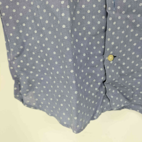 ポールスミスジーンズ Paul Smith JEANS リネン100 ドット柄 長袖シャツ メンズ JPN:M