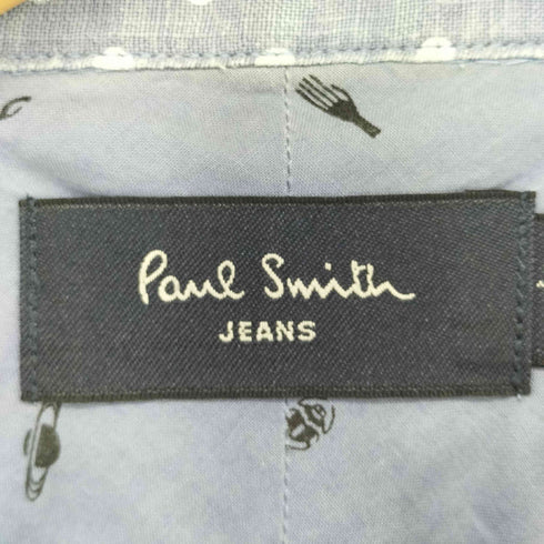 ポールスミスジーンズ Paul Smith JEANS リネン100 ドット柄 長袖シャツ メンズ JPN:M