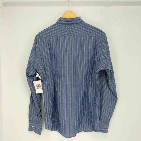 マッキントッシュ ロンドン Mackintosh LONDON コットンリネン ストライプ柄 長袖シャツ メンズ UK:38