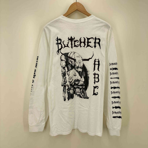 デスメタル グラインドコア アートワーク 袖 バック プリント L/S クルーネック Tシャツ メンズ import:L