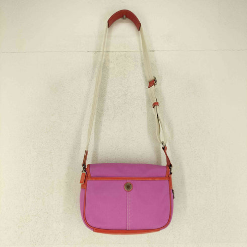 コーチ COACH サッチェル キャンバス×レザー ショルダーバッグ レディース