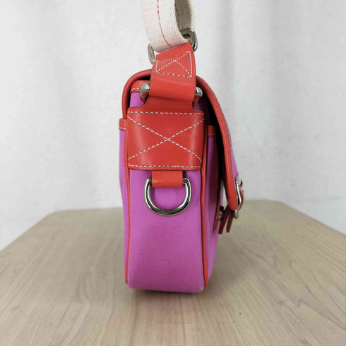 コーチ COACH サッチェル キャンバス×レザー ショルダーバッグ レディース