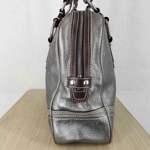 コーチ COACH メタリック レザートートバッグ レディース