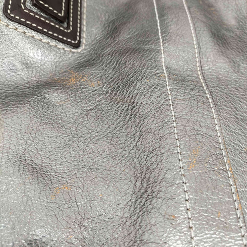 コーチ COACH メタリック レザートートバッグ レディース