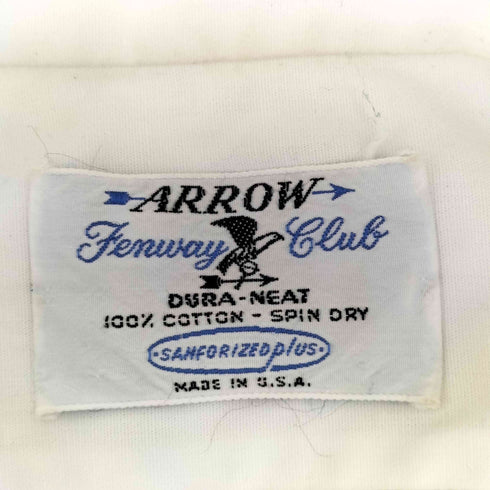 アロー ARROW 60-70s USA製 ワンポケットL/Sシャツ メンズ 15-32