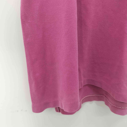 シュミーズラコステ CHEMISE LACOSTE 70S-80S S/S ワンポイントロゴ刺繍ポロシャツ メンズ import:M
