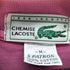 シュミーズラコステ CHEMISE LACOSTE 70S-80S S/S ワンポイントロゴ刺繍ポロシャツ メンズ import:M