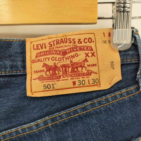 リーバイス Levis エジプト製 501 ボタンフライデニムパンツ 濃紺 メンズ W30 L30