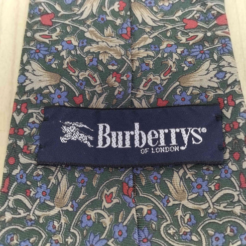 バーバリーズ BURBERRYS 花柄シルクネクタイ メンズ