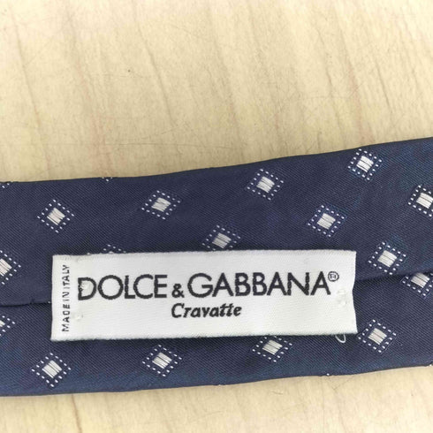 ドルチェアンドガッバーナ DOLCE&GABBANA 菱形模様シルクネクタイ メンズ