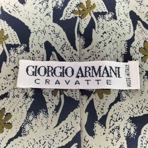 ジョルジオアルマーニ Giorgio Armani 総柄シルクネクタイ メンズ
