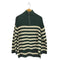 ギャップ Gap ハーフジップ ボーダー ニット レディース import:L