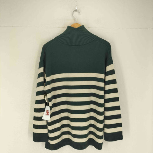 ギャップ Gap ハーフジップ ボーダー ニット レディース import:L