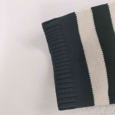 ギャップ Gap ハーフジップ ボーダー ニット レディース import:L