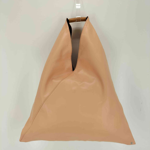 エムエムシックスメゾンマルジェラ MM6 Maison Margiela ジャパニーズ レザートートバッグ サーモンピンク レディース
