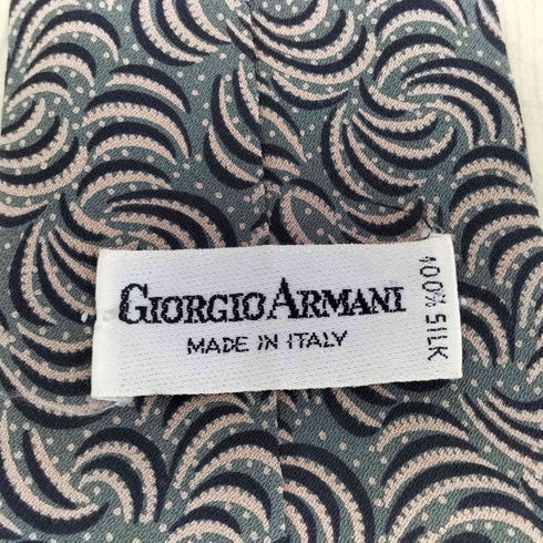 ジョルジオアルマーニ Giorgio Armani MADE IN ITALY 総柄シルクネクタイ メンズ