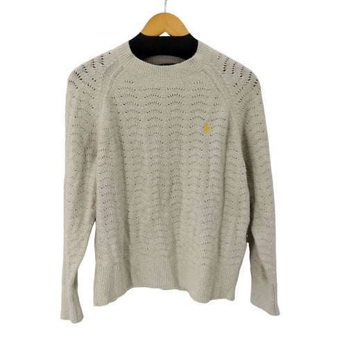ポロラルフローレン POLO RALPH LAUREN スモールポニー刺繍 クルーネックコットンニット レディース JPN:L