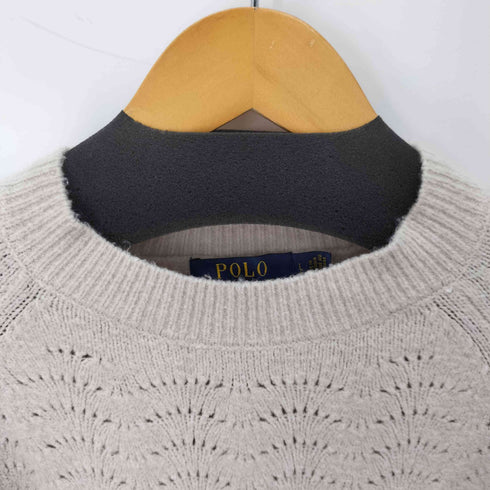 ポロラルフローレン POLO RALPH LAUREN スモールポニー刺繍 クルーネックコットンニット レディース JPN:L