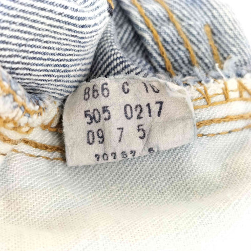 リーバイス Levis 60S 505 カットオフデニムパンツ ボタン裏5 メンズ 31/32