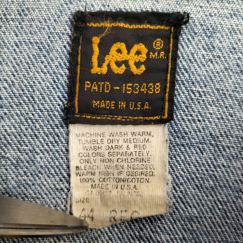 リー Lee 80S USA製 220-2647 デニムジャケット メンズ US:44