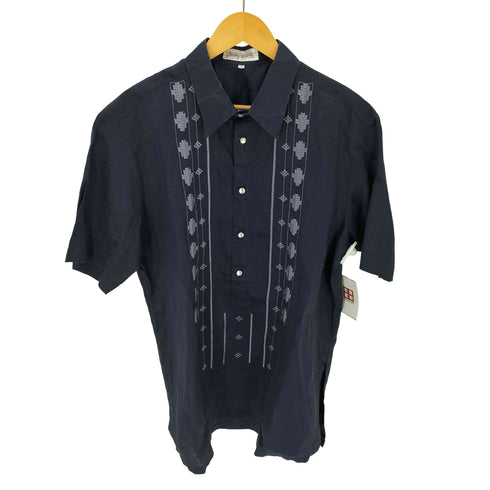 Barong Flipino S/S リネンハーフプルオーバー メンズ JPN:L
