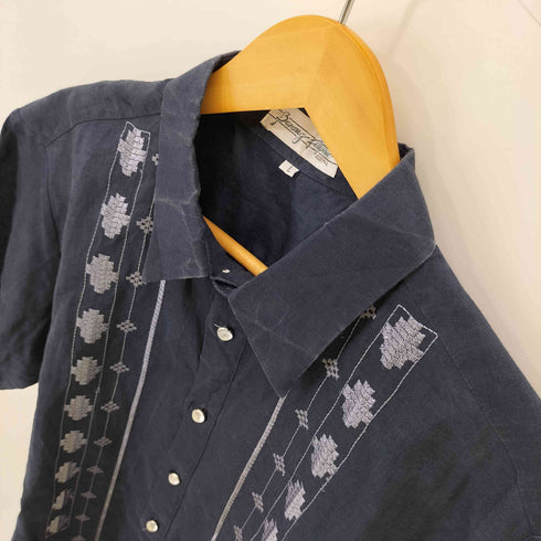 Barong Flipino S/S リネンハーフプルオーバー メンズ JPN:L
