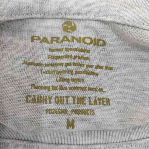 パラノイド PARANOID ×Rikuto Narisawa 24ss Carry out the layer Crop Box T-Shirt メンズ M