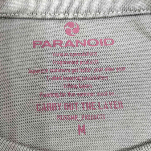 パラノイド PARANOID ×Rikuto Narisawa 24ss Carry out the layer Crop Box T-Shirt メンズ M