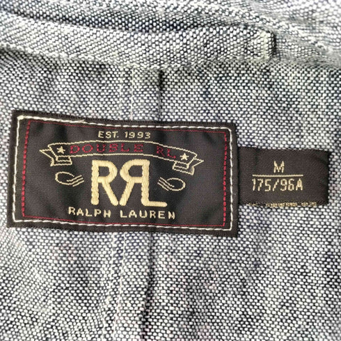 ダブルアールエルラルフローレン RRL RALPH LAUREN コットンリネン ピークドラペル ダブルブレスト テーラードジャケット メンズ import:M