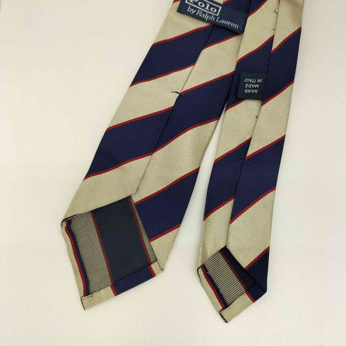 ポロバイラルフローレン Polo by RALPH LAUREN イタリア製 ストライプ シルクネクタイ メンズ