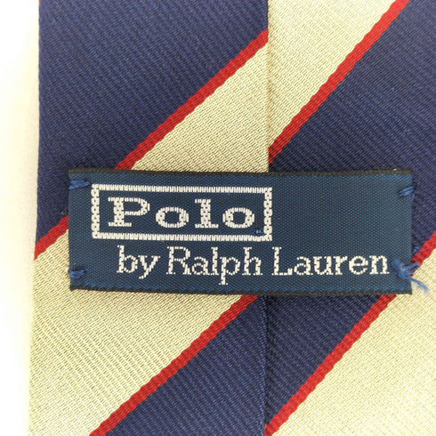 ポロバイラルフローレン Polo by RALPH LAUREN イタリア製 ストライプ シルクネクタイ メンズ