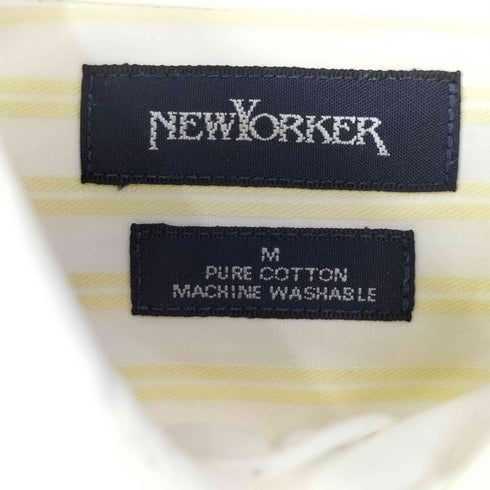 ニューヨーカー NEWYORKER クレリックシャツ ストライプドレスシャツ メンズ import:M