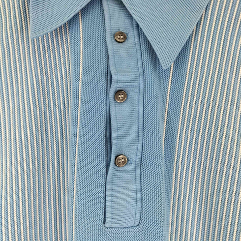 70S ストライプ ポロシャツ メンズ JPN:L