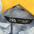 ザラ ZARA ビジューボタン フリル半袖ブラウス レディース import:S