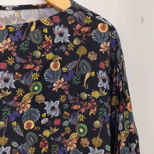 ビューティーアンドユースユナイテッドアローズ BEAUTY & YOUTH UNITED ARROWS プリント ボートネック6分袖ブラウス 花柄 レディース