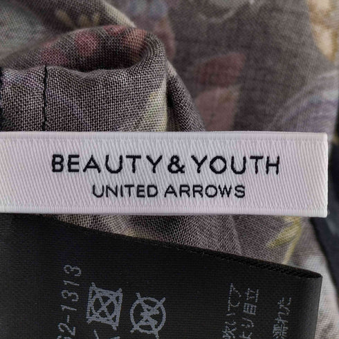 ビューティーアンドユースユナイテッドアローズ BEAUTY & YOUTH UNITED ARROWS プリント ボートネック6分袖ブラウス 花柄 レディース