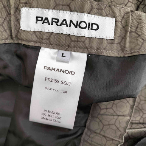 パラノイド PARANOID 25ss Kikkou Midi Skirt メンズ L