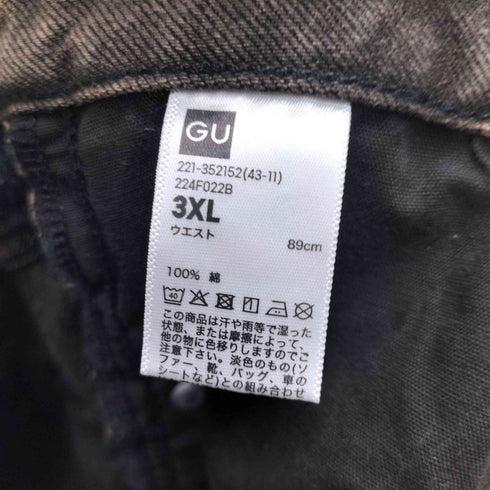 ジーユー GU バレルレッグジーンズ レディース 3XL