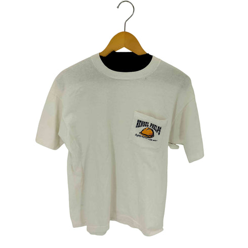 フルーツオブザルーム FRUIT OF THE LOOM 90S USA製 HENSEL PHELPS プリント クルーネック Tシャツ シングルステッチ メンズ import:L