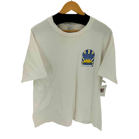 ヘインズ Hanes 90S USA製 フロントプリント クルーネック Tシャツ シングルステッチ メンズ import:XL