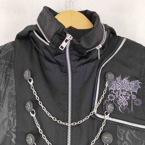 SIXH. ジップアップギミックレイヤードパーカー レディース