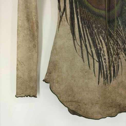 MICHICAT 総柄 L/S カットソー レディース