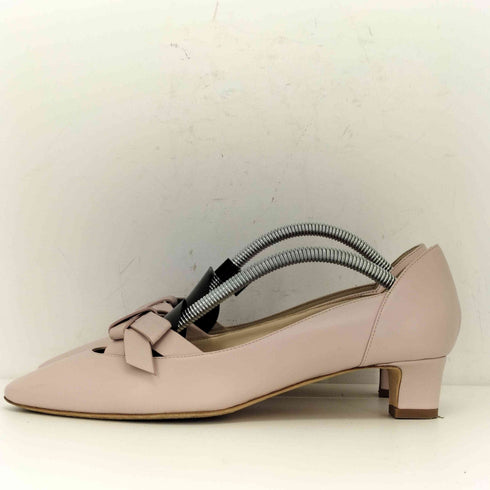 トッズ TOD’S リボンデザイン レザーパンプス レディース JPN:37